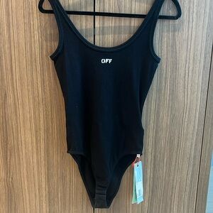 Black Off-White Bodysuit